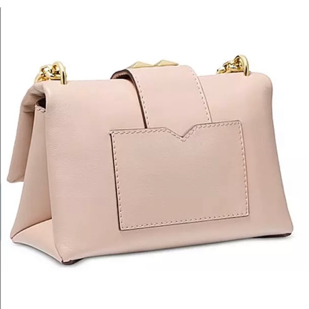 NWT Michael Kors Blush Pink, Cream and Gold Crossbody Bag with Studded Details - Picture 9 of 9